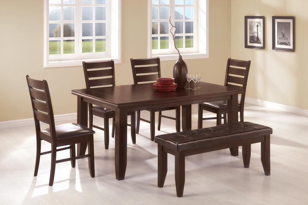 Dalila Ladder Back Side Chairs Cappuccino and Black (Set of 2) - Imperial Furniture (Las Vegas, NV) - Multi Location