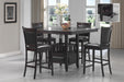 Jaden Upholstered Counter Height Stools Black and Espresso (Set of 2) - Imperial Furniture (Las Vegas, NV) - Multi Location