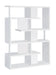Hoover 5-tier Bookcase White and Chrome - Imperial Furniture (Las Vegas, NV) - Multi Location