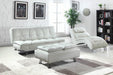 Dilleston Upholstered Chaise White - Imperial Furniture (Las Vegas, NV) - Multi Location