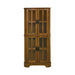Coreosis 4-shelf Corner Curio Cabinet Golden Brown - Imperial Furniture (Las Vegas, NV) - Multi Location
