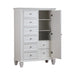 Sandy Beach 8-drawer Door Chest Storage Cream White - Imperial Furniture (Las Vegas, NV) - Multi Location