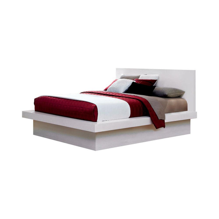 Jessica California King, E.king, & Queen Bed with Storage Headboard Cappuccino - Imperial Furniture (Las Vegas, NV) - Multi Location