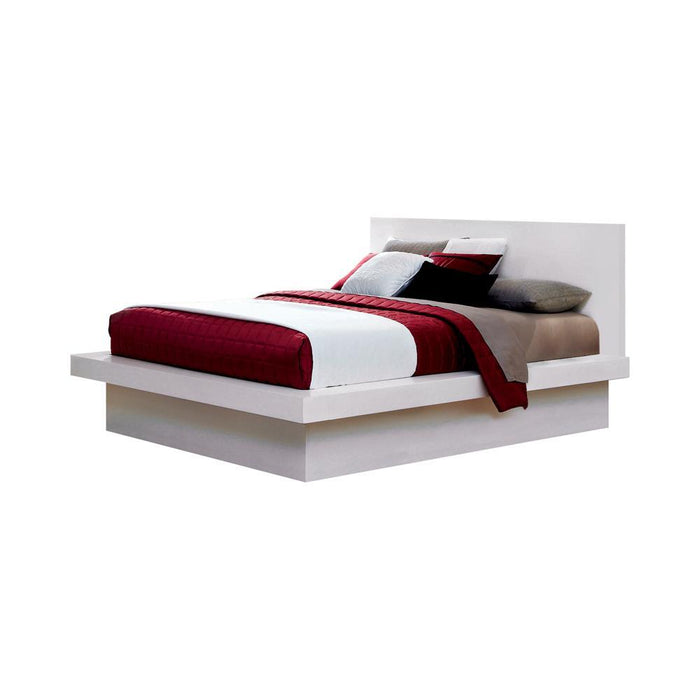 Jessica California King, E.king, & Queen Bed with Storage Headboard Cappuccino - Imperial Furniture (Las Vegas, NV) - Multi Location
