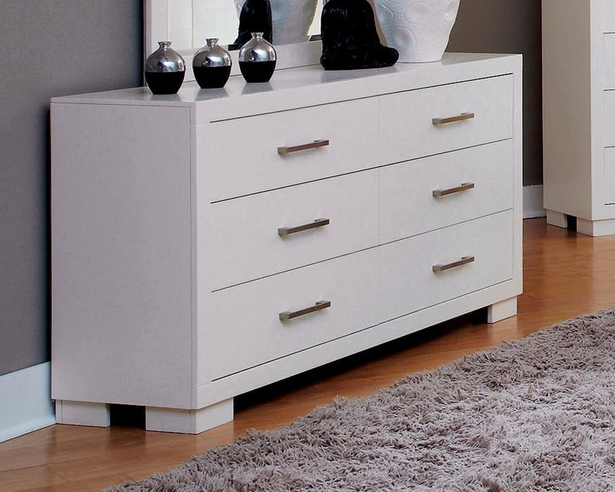 Jessica 6-drawer Dresser White - Imperial Furniture (Las Vegas, NV) - Multi Location