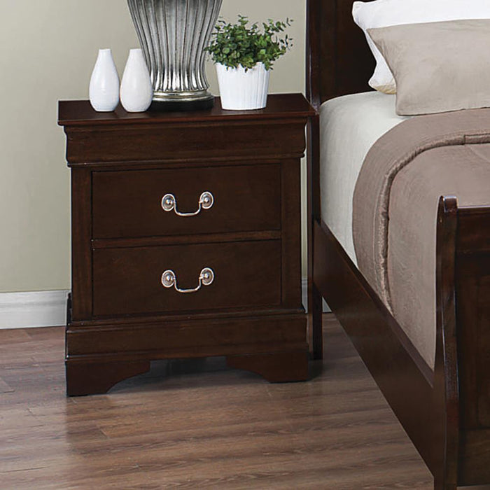 Louis Philippe 2-drawer Nightstand Cappuccino - Imperial Furniture (Las Vegas, NV) - Multi Location