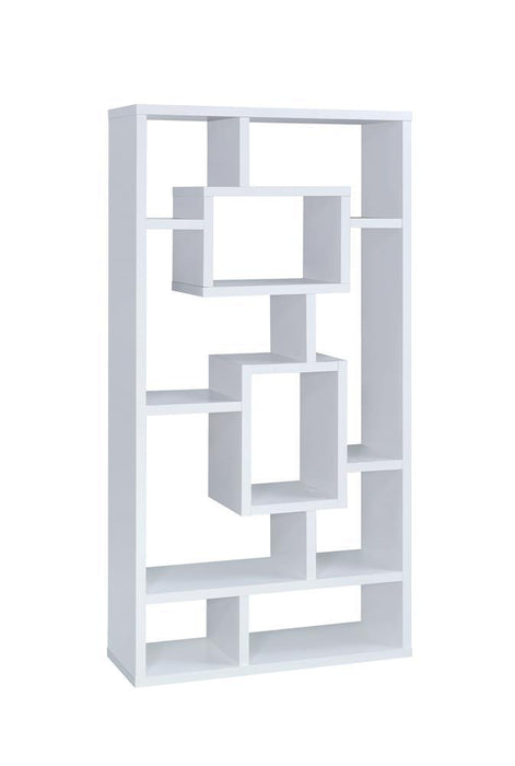 Howie 10-shelf Bookcase White - Imperial Furniture (Las Vegas, NV) - Multi Location