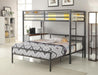Fisher Twin Workstation Loft Bed Gunmetal - Imperial Furniture (Las Vegas, NV) - Multi Location