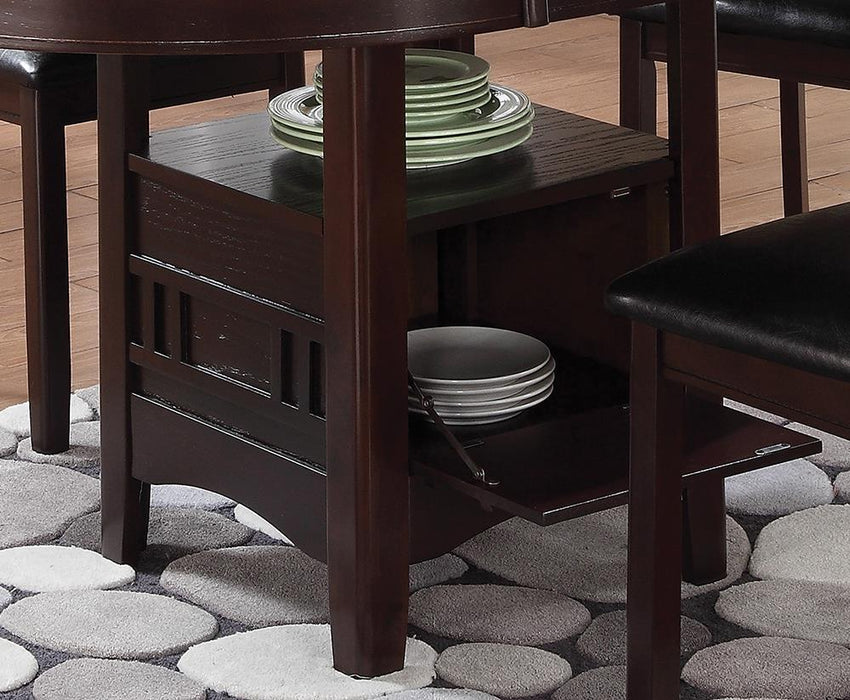 Lavon Dining Table with Storage Espresso - Imperial Furniture (Las Vegas, NV) - Multi Location