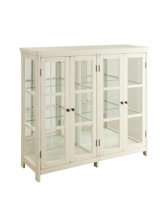Sable 4-door Display Accent Cabinet White - Imperial Furniture (Las Vegas, NV) - Multi Location
