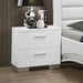 Felicity 2-drawer Nightstand Glossy White - Imperial Furniture (Las Vegas, NV) - Multi Location