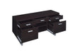 Lawtey 5-drawer Credenza with Adjustable Shelf Cappuccino - Imperial Furniture (Las Vegas, NV) - Multi Location