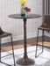 Oswego Round Bar Table Dark Russet and Antique Bronze - Imperial Furniture (Las Vegas, NV) - Multi Location