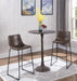 Oswego Round Bar Table Dark Russet and Antique Bronze - Imperial Furniture (Las Vegas, NV) - Multi Location