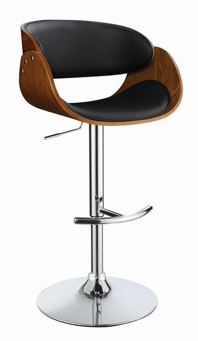 Dana Adjustable Bar Stool Black and Chrome - Imperial Furniture (Las Vegas, NV) - Multi Location