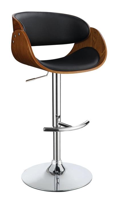 Dana Adjustable Bar Stool Black and Chrome - Imperial Furniture (Las Vegas, NV) - Multi Location