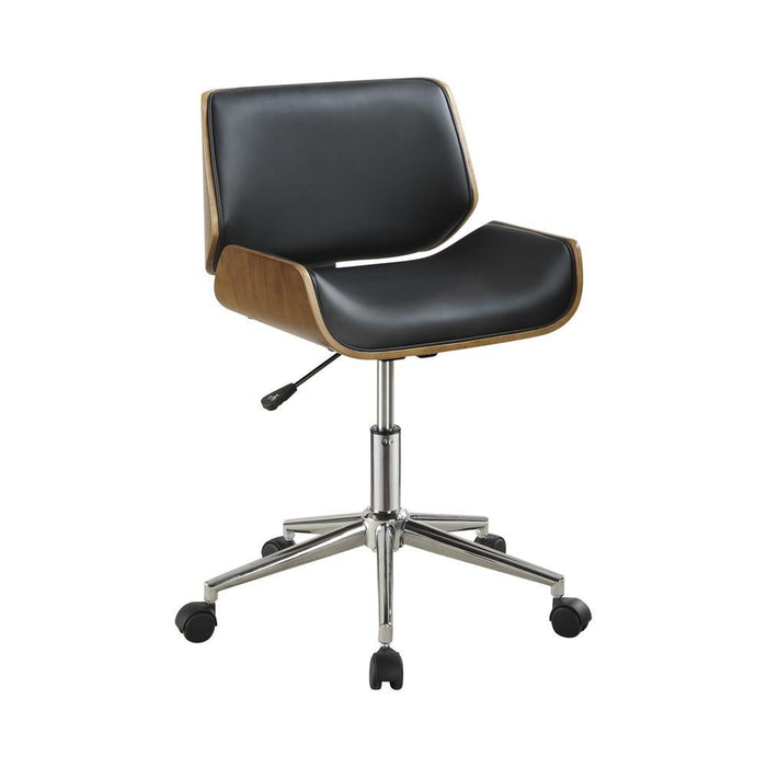 Addington Adjustable Height Office Chair Black and Chrome - Imperial Furniture (Las Vegas, NV) - Multi Location