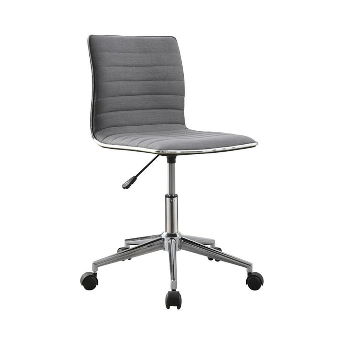 Chryses Adjustable Height Office Chair Grey and Chrome - Imperial Furniture (Las Vegas, NV) - Multi Location