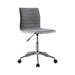 Chryses Adjustable Height Office Chair Grey and Chrome - Imperial Furniture (Las Vegas, NV) - Multi Location