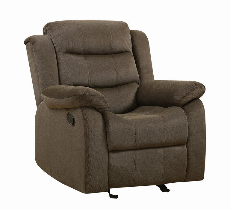 Rodman Upholstered Glider Recliner Chocolate - Imperial Furniture (Las Vegas, NV) - Multi Location