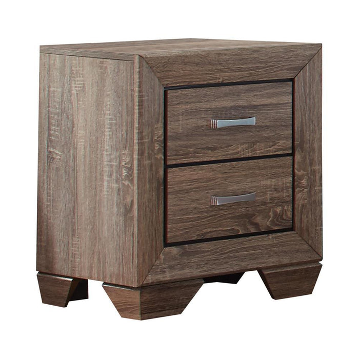 Kauffman 2-drawer Nightstand Washed Taupe - Imperial Furniture (Las Vegas, NV) - Multi Location