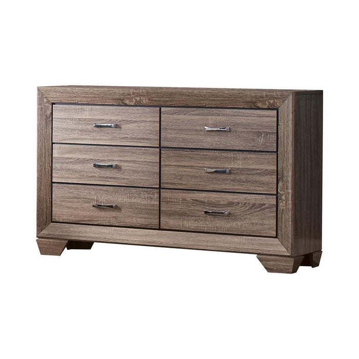 Kauffman 6-drawer Dresser Washed Taupe - Imperial Furniture (Las Vegas, NV) - Multi Location
