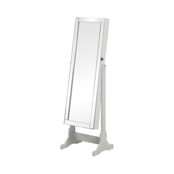Yvonne Storage Jewelry Cheval Mirror Grey - Imperial Furniture (Las Vegas, NV) - Multi Location