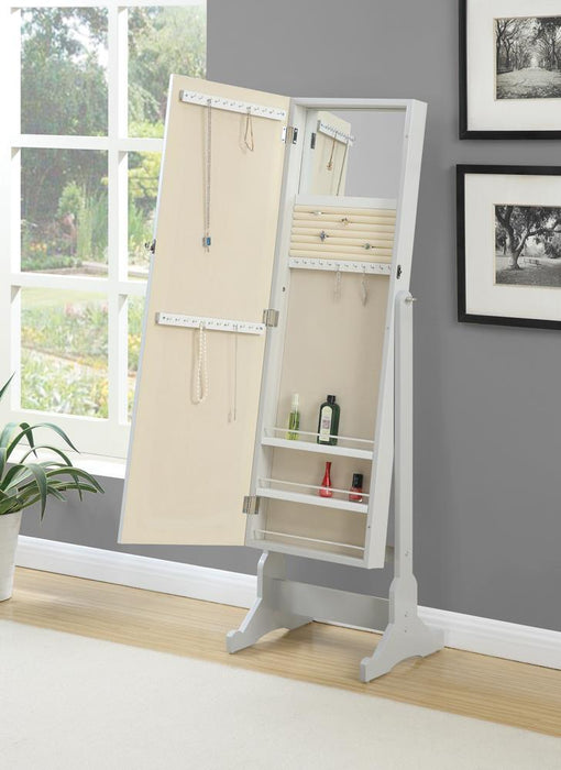Yvonne Storage Jewelry Cheval Mirror Grey - Imperial Furniture (Las Vegas, NV) - Multi Location