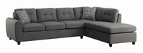 Stonenesse Tufted Sectional Grey - Imperial Furniture (Las Vegas, NV) - Multi Location