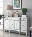 Aconitum 4-door Wine Cabinet Clear Mirror - Imperial Furniture (Las Vegas, NV) - Multi Location