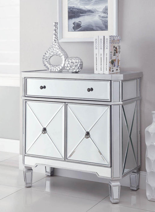 Aconitum 4-door Wine Cabinet Clear Mirror - Imperial Furniture (Las Vegas, NV) - Multi Location