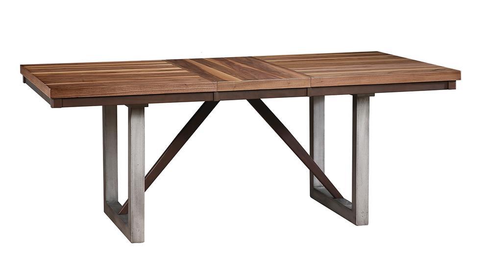 Spring Creek Dining Table with Extension Leaf Natural Walnut - Imperial Furniture (Las Vegas, NV) - Multi Location