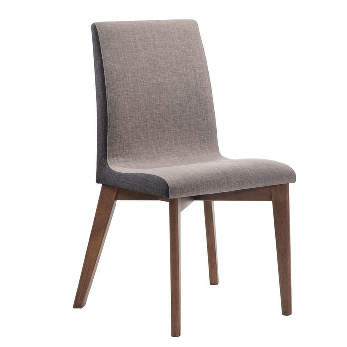Redbridge Upholstered Side Chairs Grey and Natural Walnut (Set of 2) - Imperial Furniture (Las Vegas, NV) - Multi Location