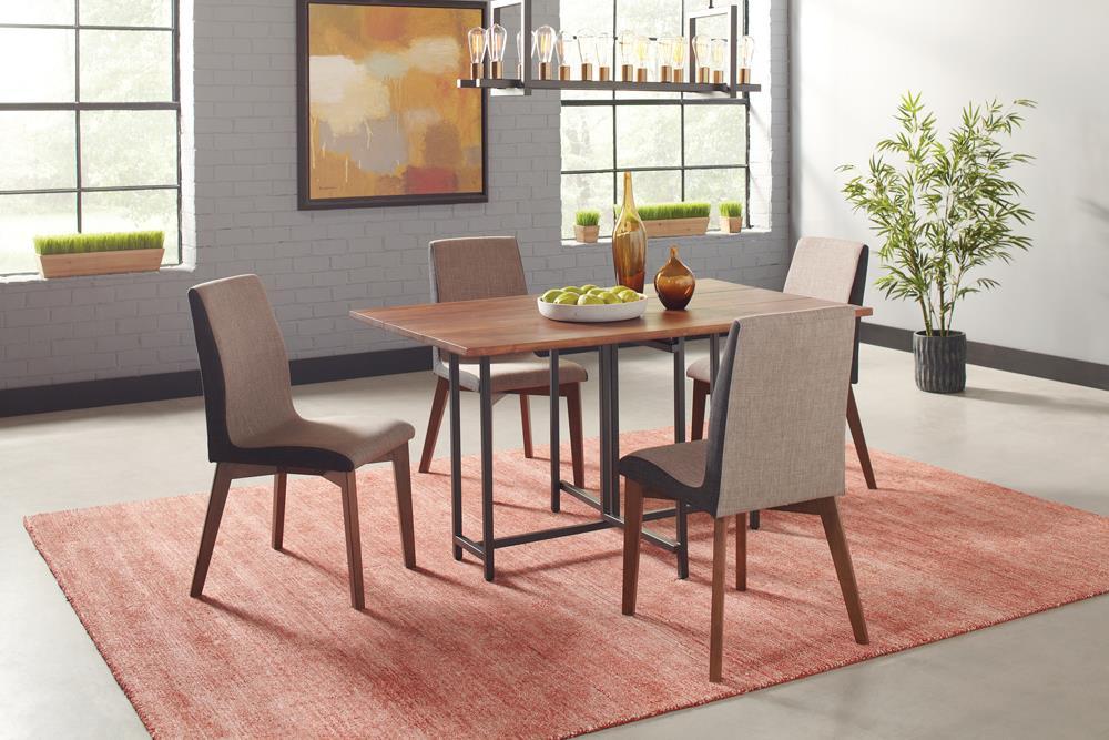 Redbridge Upholstered Side Chairs Grey and Natural Walnut (Set of 2) - Imperial Furniture (Las Vegas, NV) - Multi Location