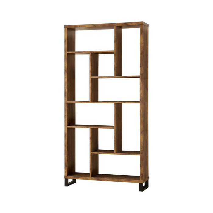 Delwin 10-shelf Bookcase Antique Nutmeg - Imperial Furniture (Las Vegas, NV) - Multi Location