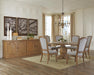 Florence Round Pedestal Dining Table Rustic Smoke - Imperial Furniture (Las Vegas, NV) - Multi Location