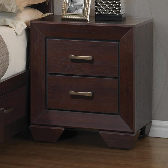 Kauffman 2-drawer Nightstand Dark Cocoa - Imperial Furniture (Las Vegas, NV) - Multi Location