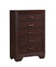 Kauffman 5-drawer Chest Dark Cocoa - Imperial Furniture (Las Vegas, NV) - Multi Location