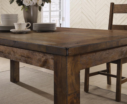 Coleman Rectangular Dining Table Rustic Golden Brown - Imperial Furniture (Las Vegas, NV) - Multi Location
