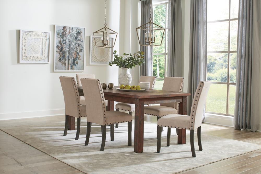 Coleman Rectangular Dining Table Rustic Golden Brown - Imperial Furniture (Las Vegas, NV) - Multi Location
