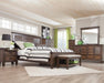 Franco Eastern King & Queen Panel Bed Antique White & Oak - Imperial Furniture (Las Vegas, NV) - Multi Location