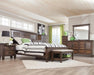 Franco Eastern King & Queen Panel Bed Antique White & Oak - Imperial Furniture (Las Vegas, NV) - Multi Location