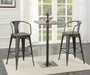 Cavalier Square Bar Table Dark Elm and Matte Black - Imperial Furniture (Las Vegas, NV) - Multi Location