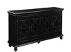 Kovu 4-door Accent Cabinet Black - Imperial Furniture (Las Vegas, NV) - Multi Location