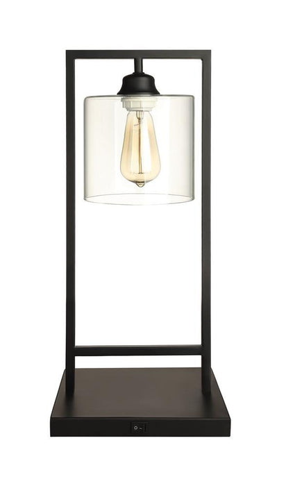 Shoto Glass Shade Table Lamp Black - Imperial Furniture (Las Vegas, NV) - Multi Location