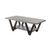Stevens V-shaped Coffee Table Black and Antique Grey - Imperial Furniture (Las Vegas, NV) - Multi Location