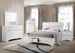 Miranda California King. E.King, & Queen 2-drawer Storage Bed Black & White - Imperial Furniture (Las Vegas, NV) - Multi Location