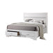 Miranda California King. E.King, & Queen 2-drawer Storage Bed Black & White - Imperial Furniture (Las Vegas, NV) - Multi Location
