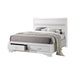 Miranda California King. E.King, & Queen 2-drawer Storage Bed Black & White - Imperial Furniture (Las Vegas, NV) - Multi Location