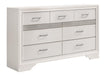 Miranda 7-drawer Dresser White and Rhinestone - Imperial Furniture (Las Vegas, NV) - Multi Location